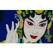 戏曲人物花旦图