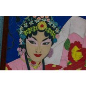 戏曲人物花旦图